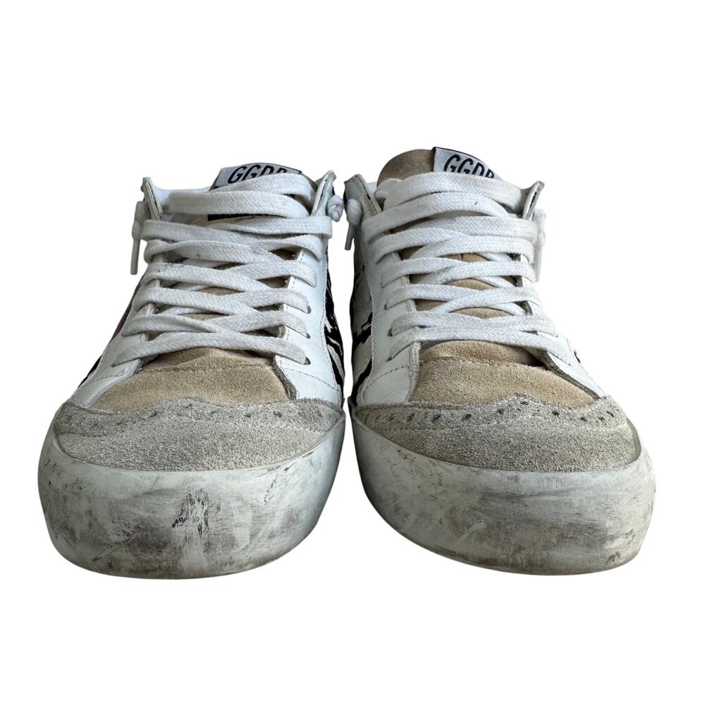 Golden Goose Purple and Gold Sneakers - Picture 4 of 12